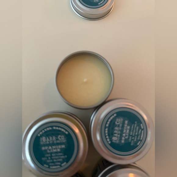The Barr-co Travel Candle Spanish Lime Soy Vegetable Wax Blend 2 oz Lot Of 5 - Picture 3 of 3